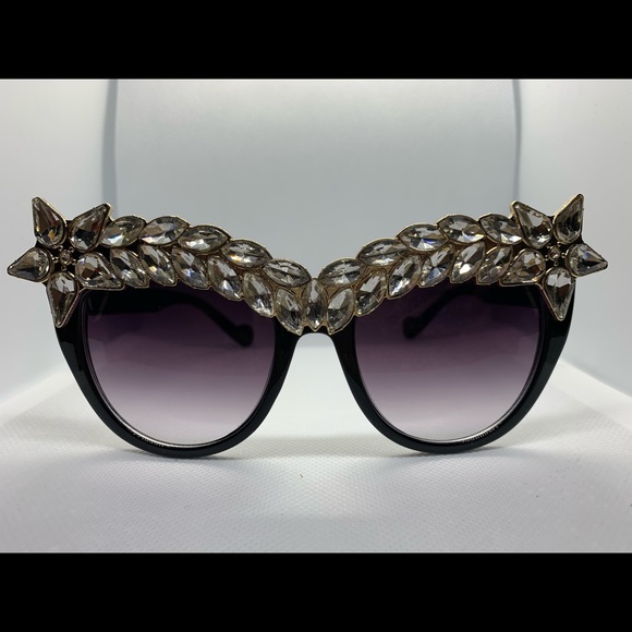 COPY - Cat eye crystal sunglasses - Picture 1 of 2